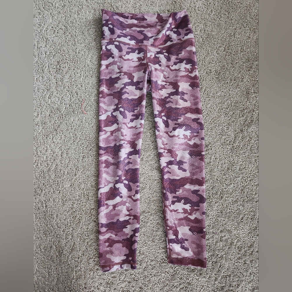 Fabletics powerhold sparkle camo leggings XS